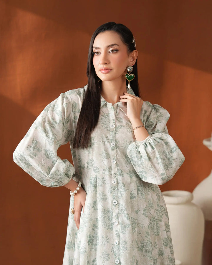 1-Piece Ready-to-Wear Lawn Frock| 17262-IG-LWN Sha Posh Textile