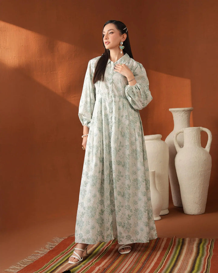 1-Piece Ready-to-Wear Lawn Frock| 17262-IG-LWN Sha Posh Textile