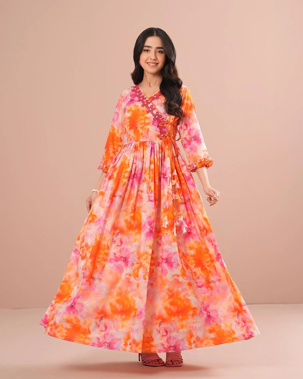 1-Piece Ready-to-Wear Lawn Frock| 17305-IG-LWN Sha Posh Textile
