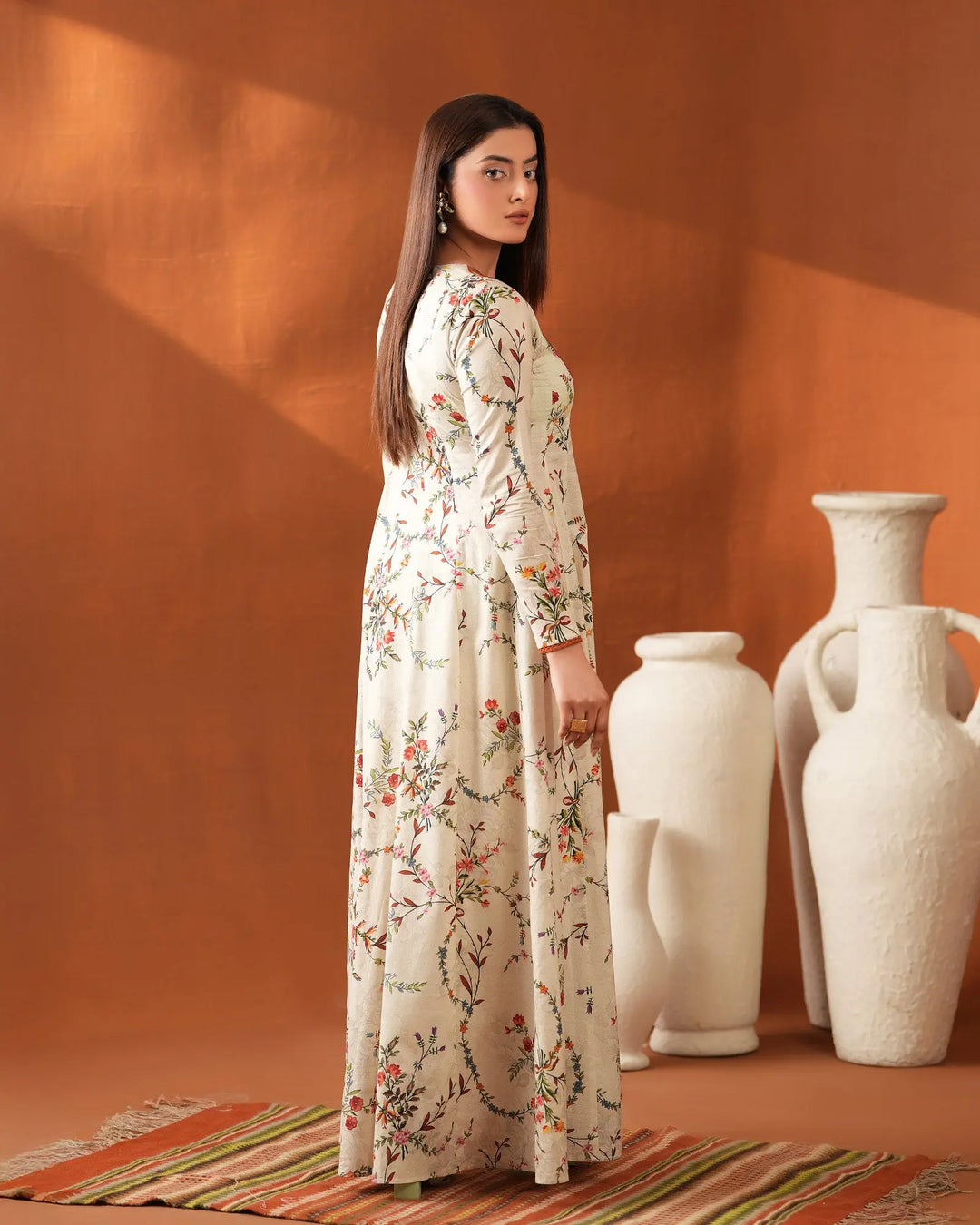 1-Piece Ready-to-Wear Lawn Maxi | 17283-IG-LWN Sha Posh Textile