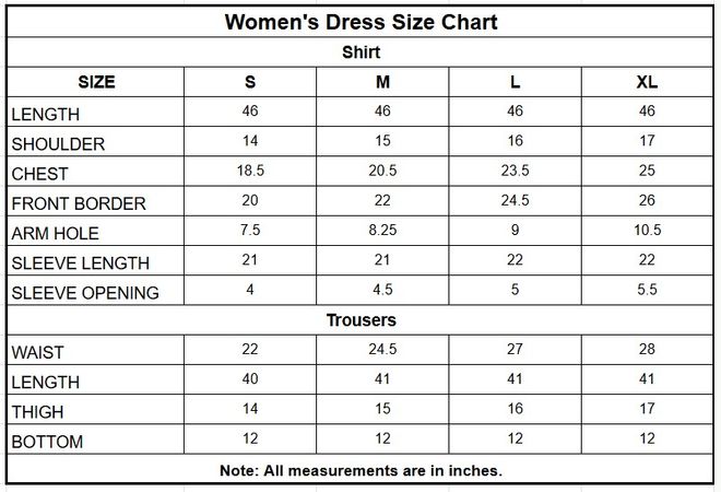 Chiffon 3PC | 1152 size chart
