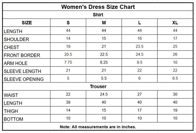 Velvet 3PC | 1200 size chart