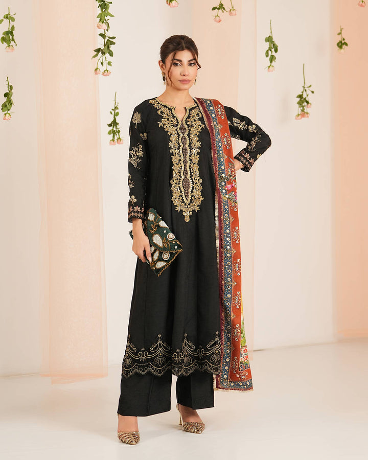 Korean Raw Silk 3PC | 1155 - Sha Posh Textile