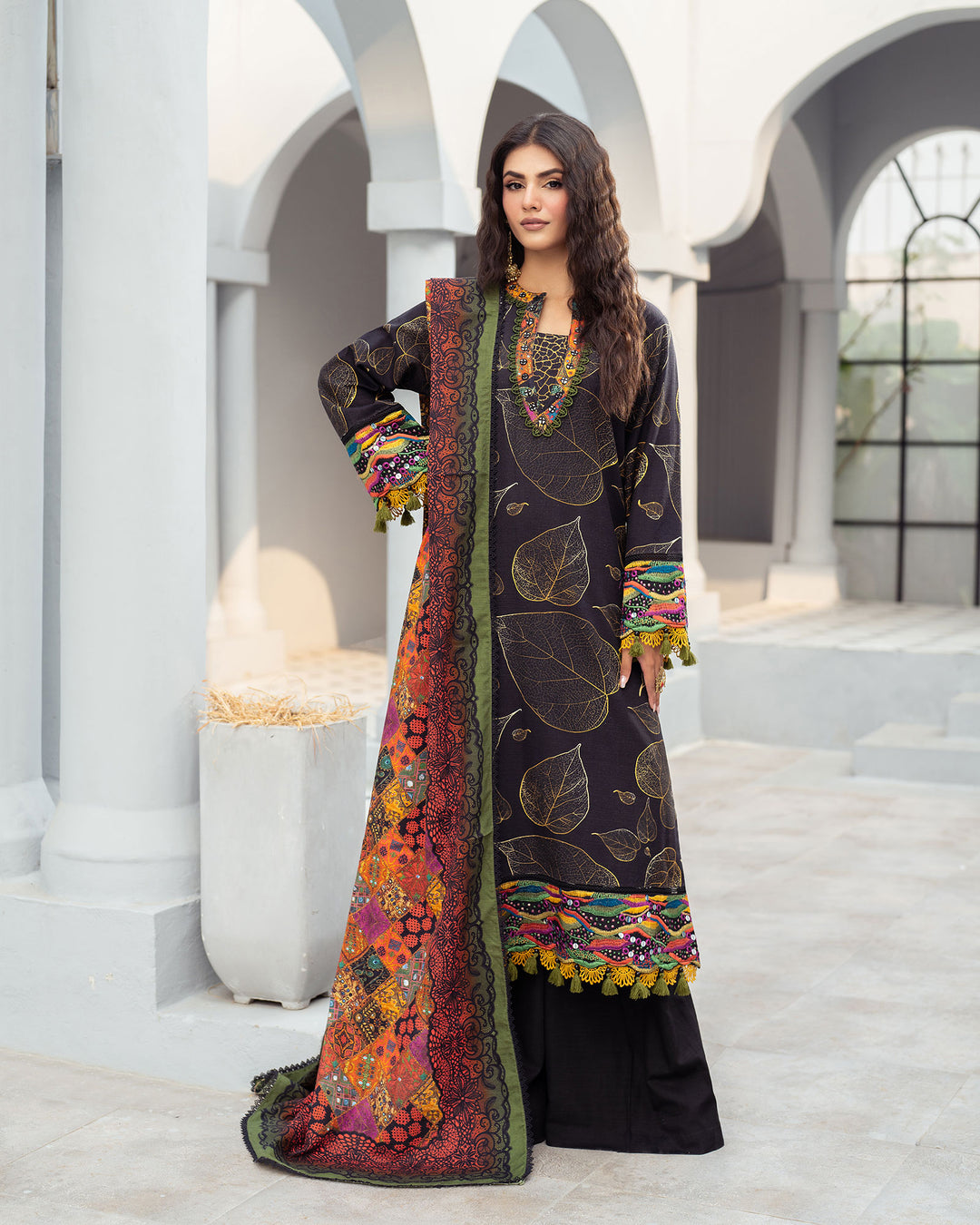 Raw Silk 3PC | 16362 - Sha Posh Textile