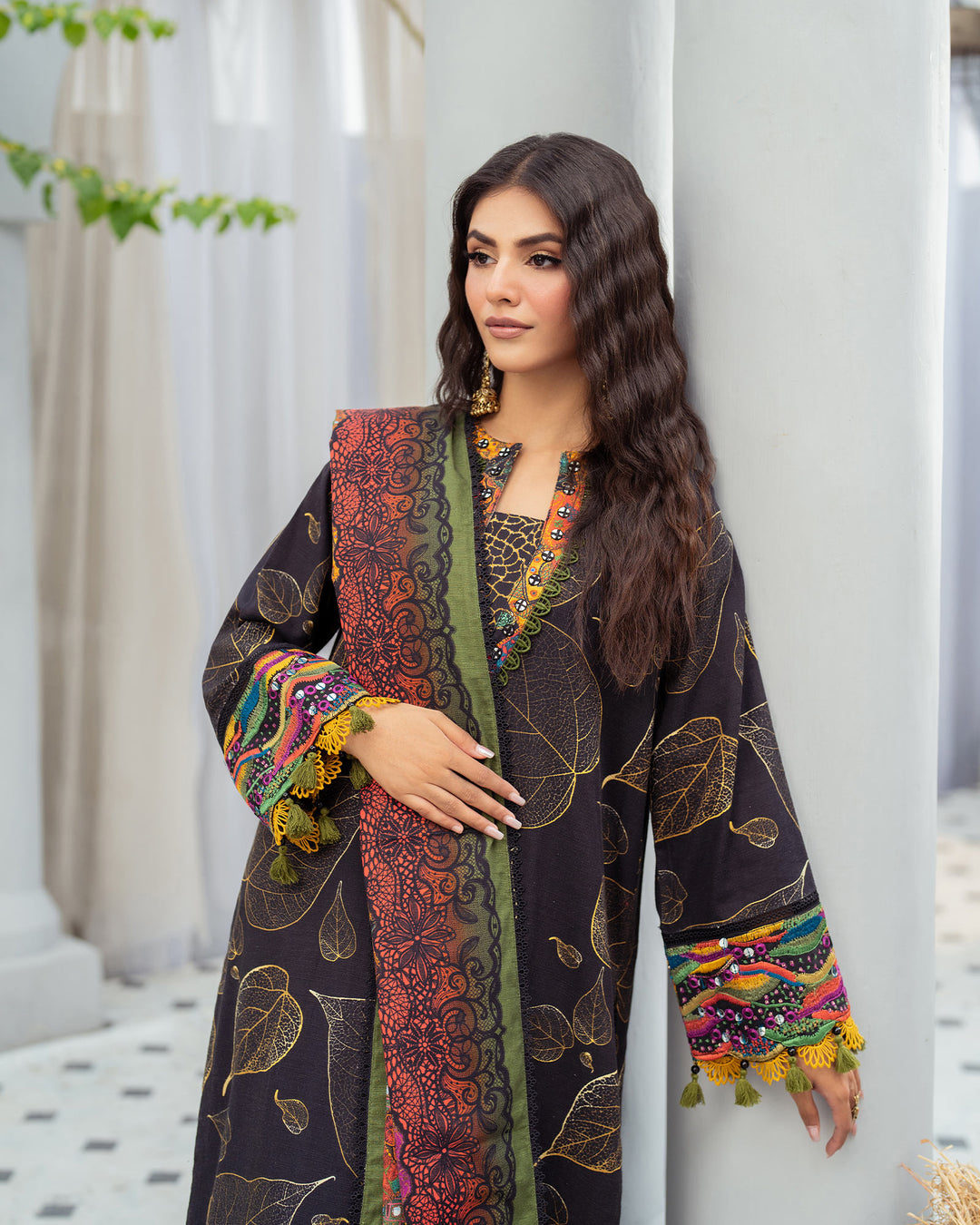 Raw Silk 3PC | 16362 - Sha Posh Textile