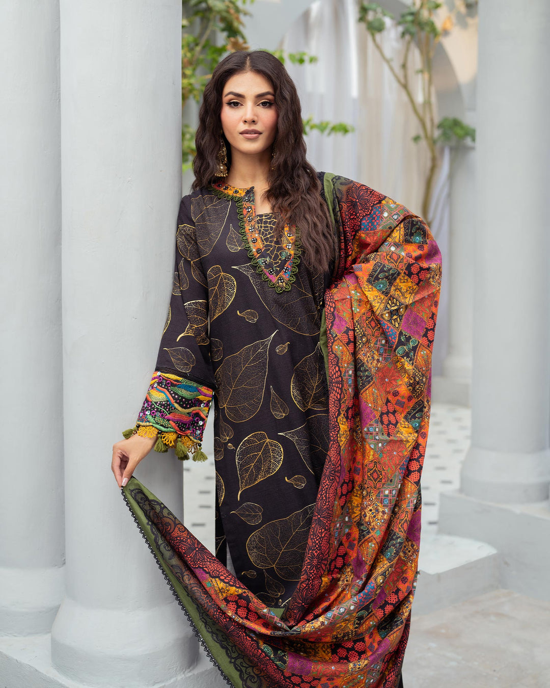 Raw Silk 3PC | 16362 - Sha Posh Textile