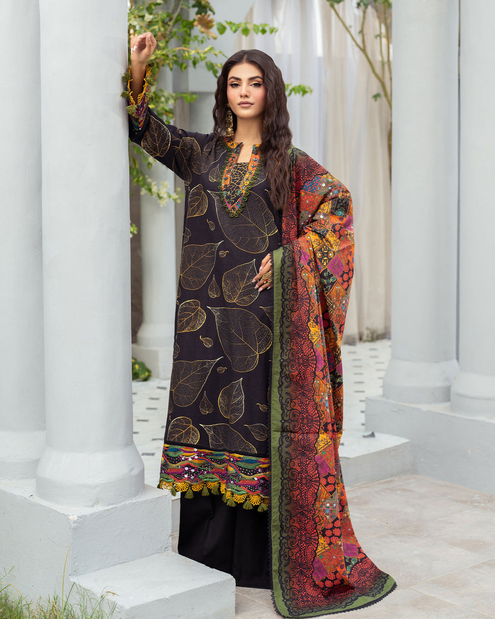 Raw Silk 3PC | 16362 - Sha Posh Textile