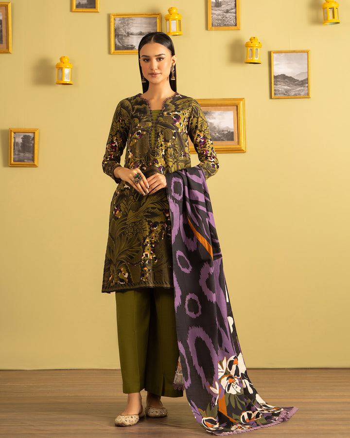 3 Piece Khaddar | 16399