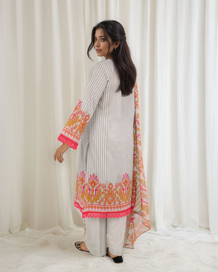 Unstitched Lawn | UNFF0116 - Sha Posh Textile