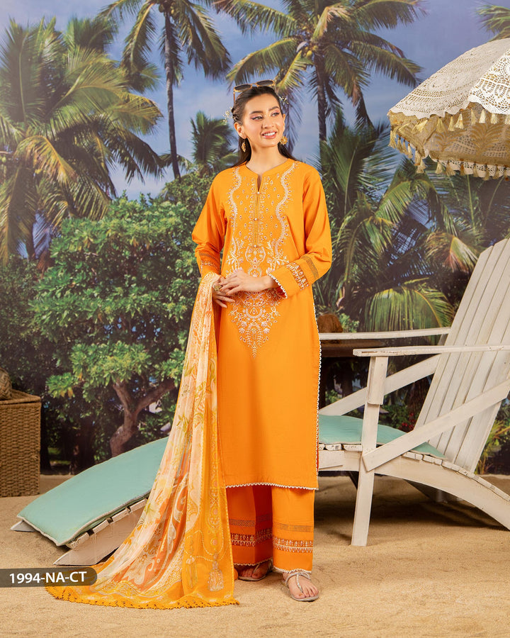 3 Piece Jacquard Cotton Suit | 1994-NA-J.CT - Sha Posh Textile
