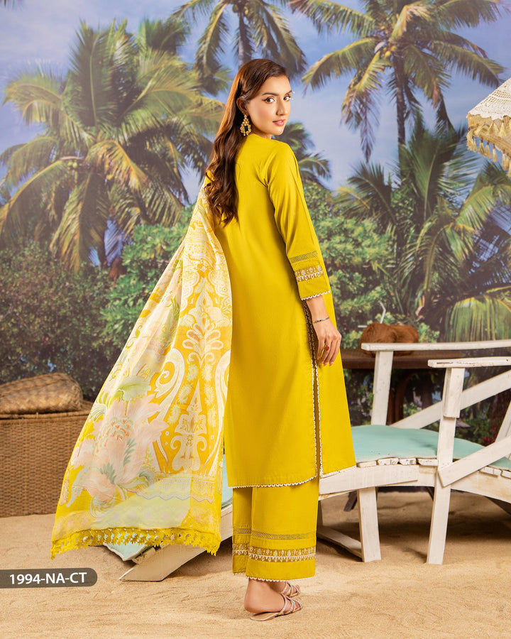 3 Piece Jacquard Cotton Suit | 1994-NA-J.CT - Sha Posh Textile
