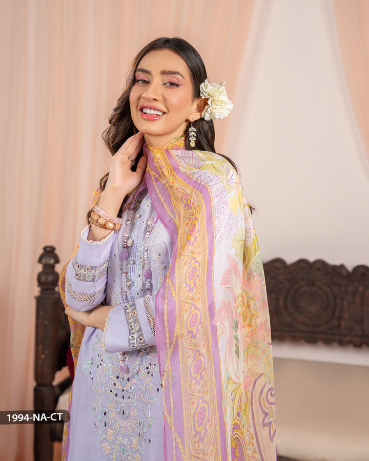 3 Piece Jacquard Cotton Suit | 1994-NA-J.CT - Sha Posh Textile