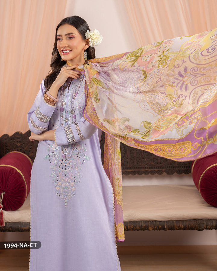 3 Piece Jacquard Cotton Suit | 1994-NA-J.CT - Sha Posh Textile