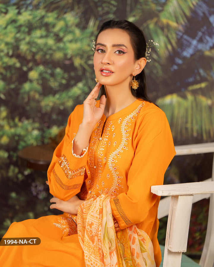 3 Piece Jacquard Cotton Suit | 1994-NA-J.CT - Sha Posh Textile
