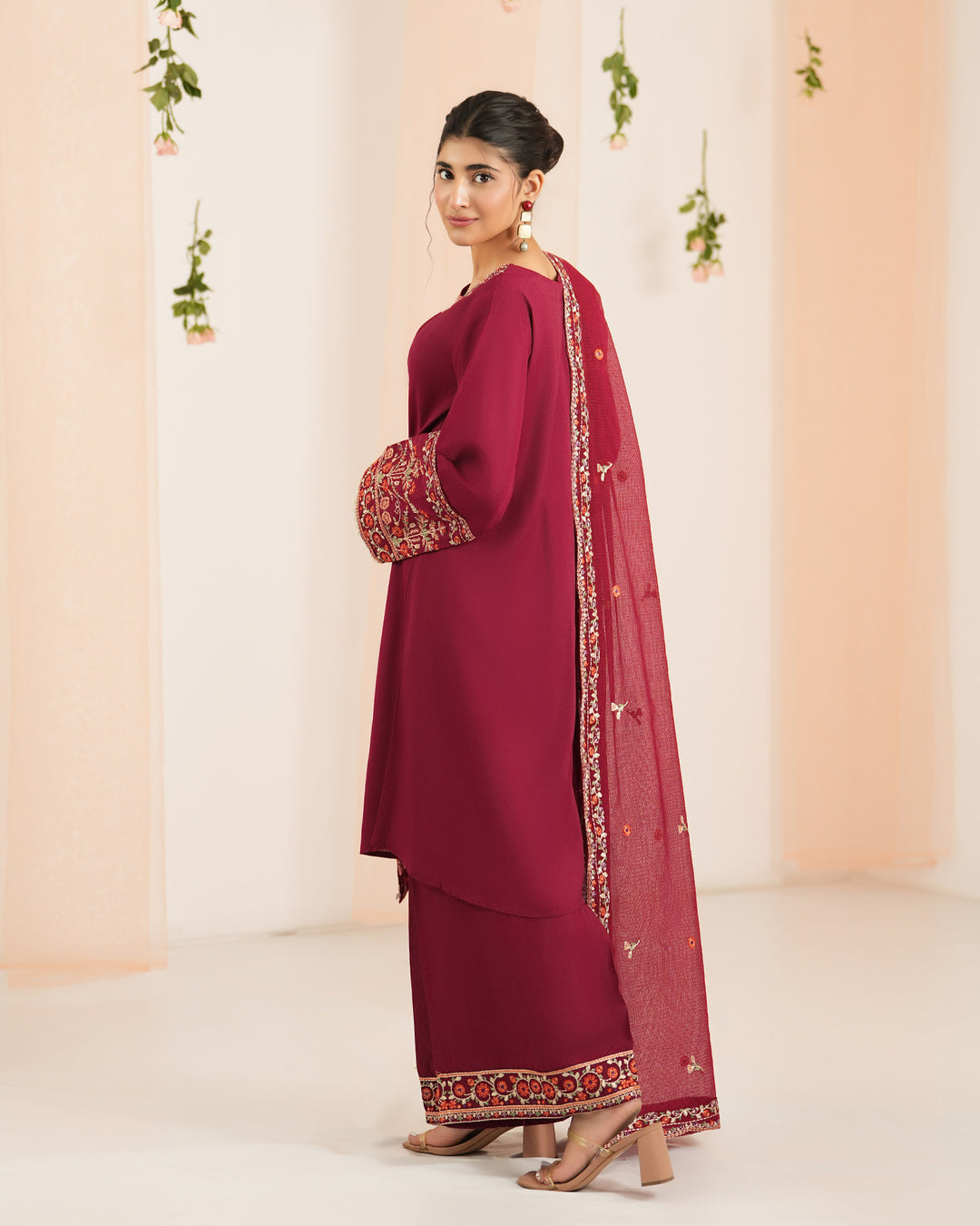 Dull Raw Silk Round Frock | 2266 - Sha Posh Textile