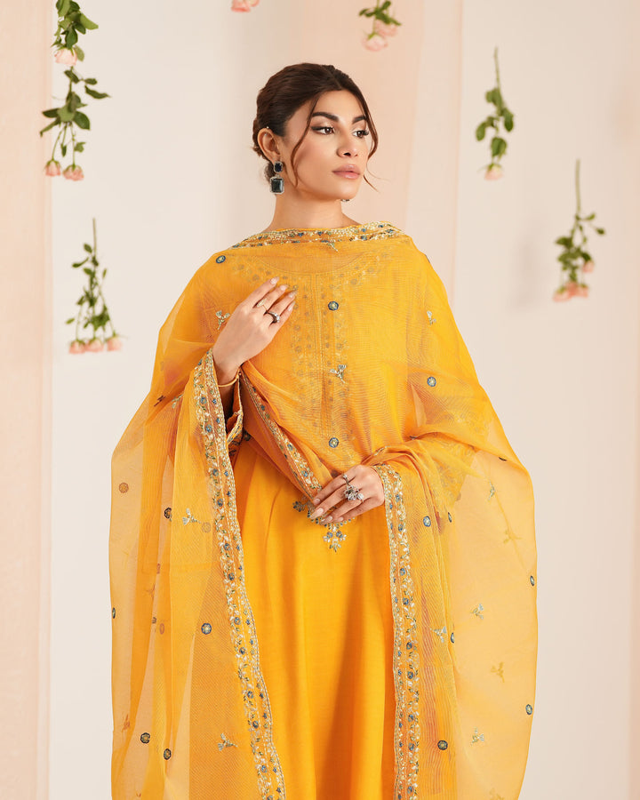 Dull Raw Silk Round Frock | 2266 - Sha Posh Textile