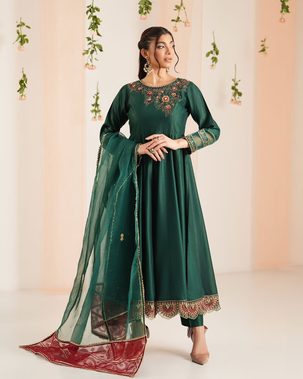 Chambray Katan Frock | 9730 - Sha Posh Textile