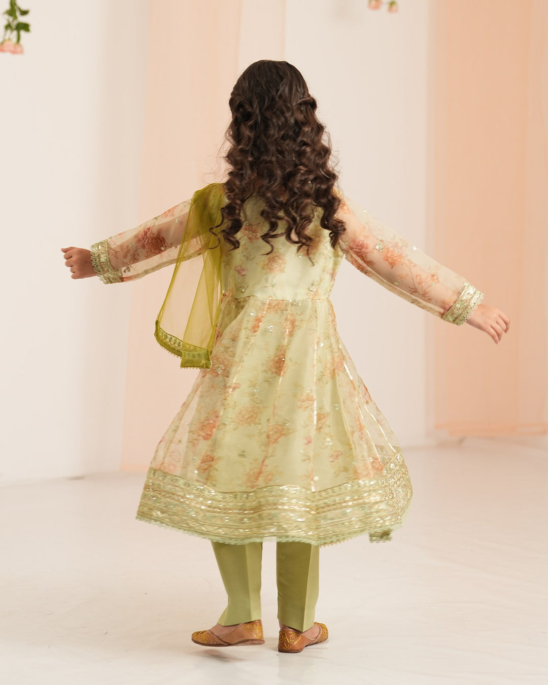 Kids Tissue Frock | 2274 - Sha Posh Textile