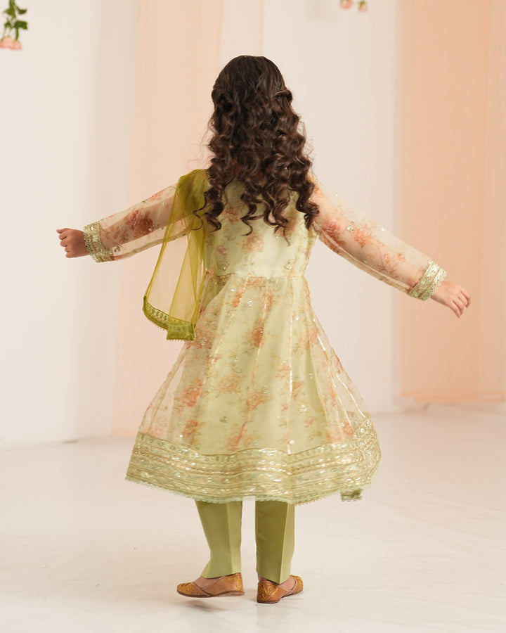 Kids Tissue Frock | 2274 - Sha Posh Textile