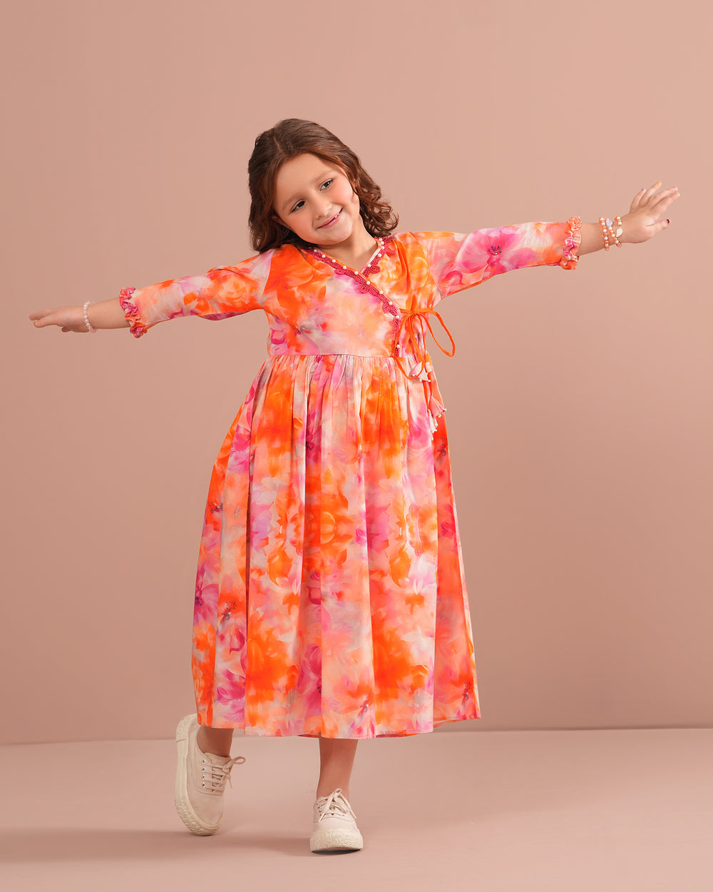Kids 1-Piece Ready-to-Wear Lawn Frock | 17324-IG-LWN - Sha Posh Textile