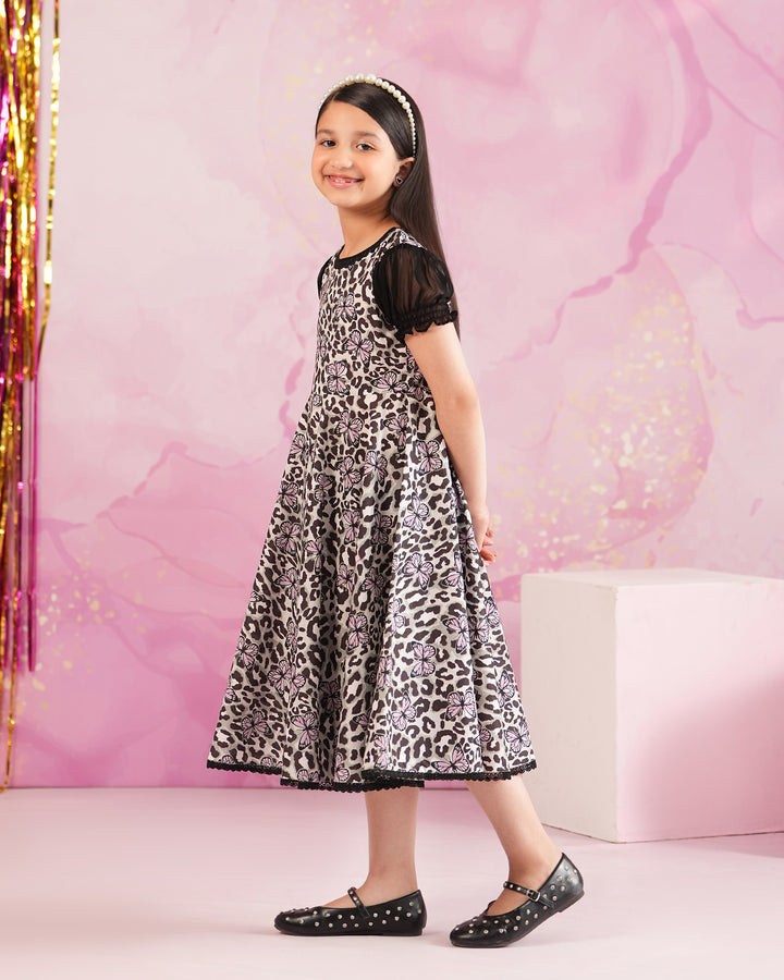 Kids 1-Piece Ready-to-Wear Lawn Frock | 17359-IG-LWN - Sha Posh Textile