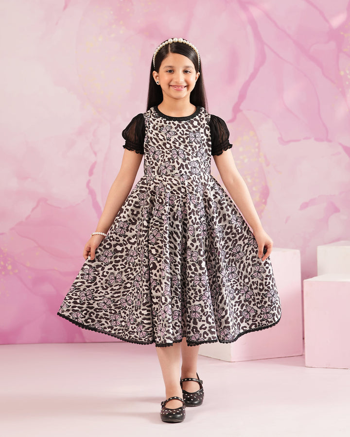 Kids 1-Piece Ready-to-Wear Lawn Frock | 17359-IG-LWN - Sha Posh Textile