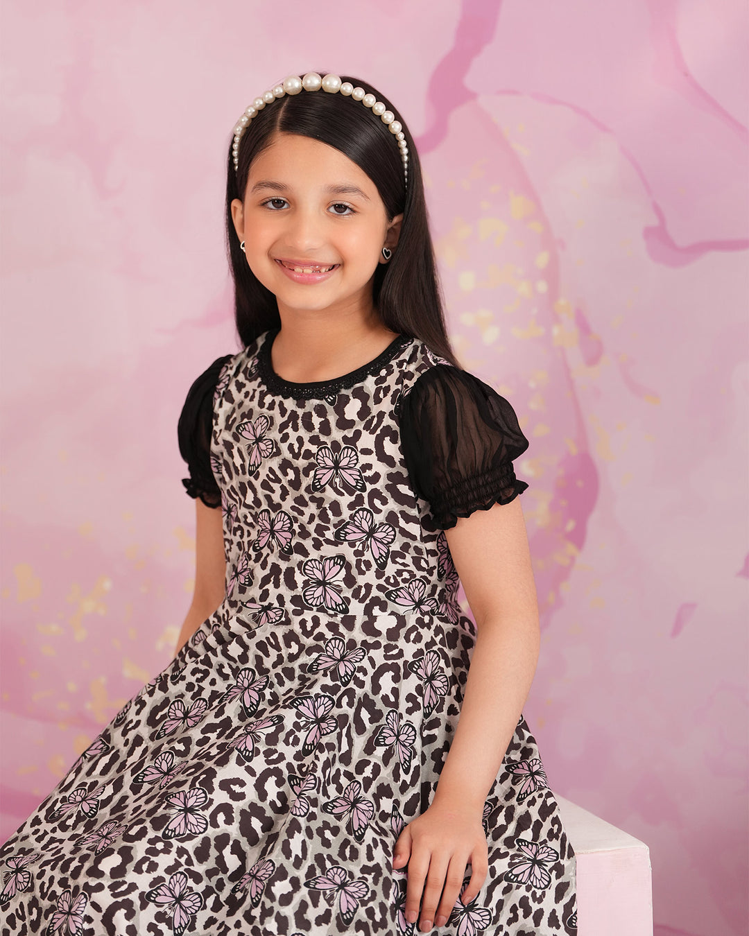 Kids 1-Piece Ready-to-Wear Lawn Frock | 17359-IG-LWN - Sha Posh Textile