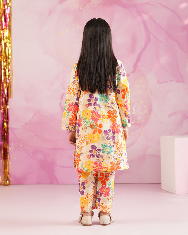 Kids 2-Piece Ready-to-Wear Cambric Cotton Suit | 36065-FU-K.CT - Sha Posh Textile