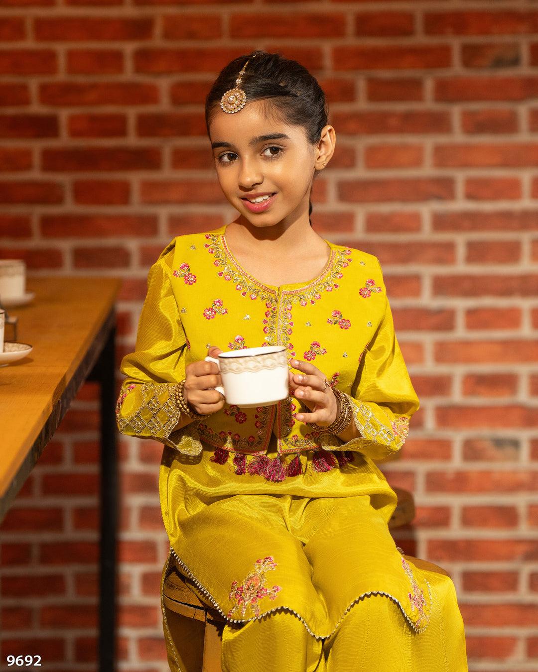 Kids 2 Piece Raw Silk Stitched Suit | 9692-IG-RWS - Sha Posh Textile