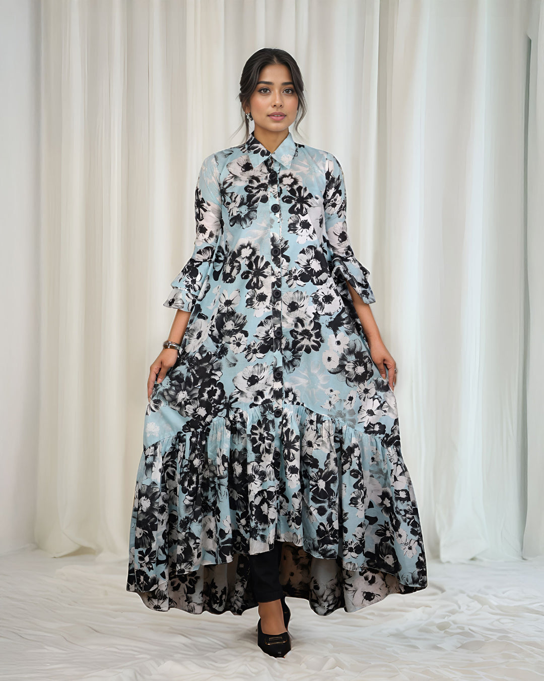 Unstitched Lawn | UNFF0122 - Sha Posh Textile
