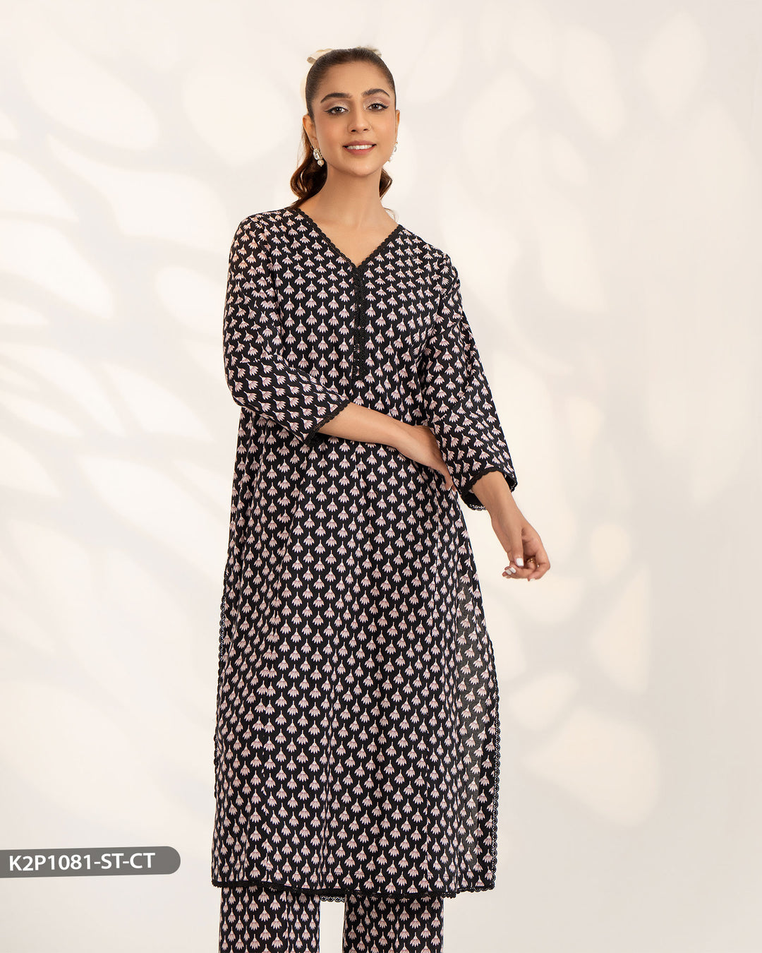 2 Piece Cotton Suit | 1081-ST-CT - Sha Posh Textile