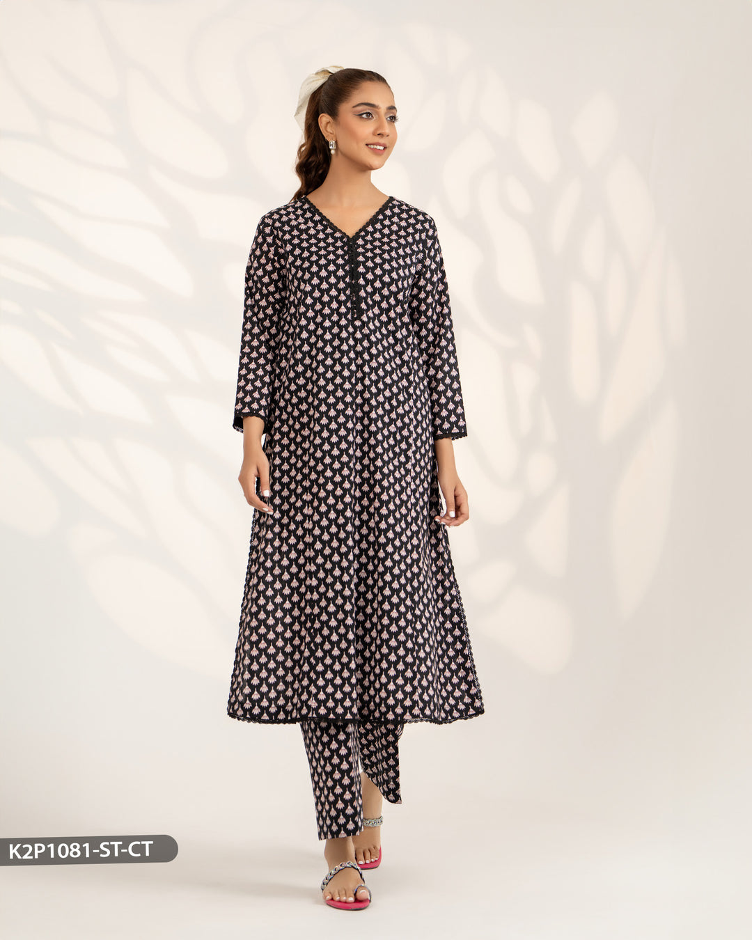 2 Piece Cotton Suit | 1081-ST-CT - Sha Posh Textile