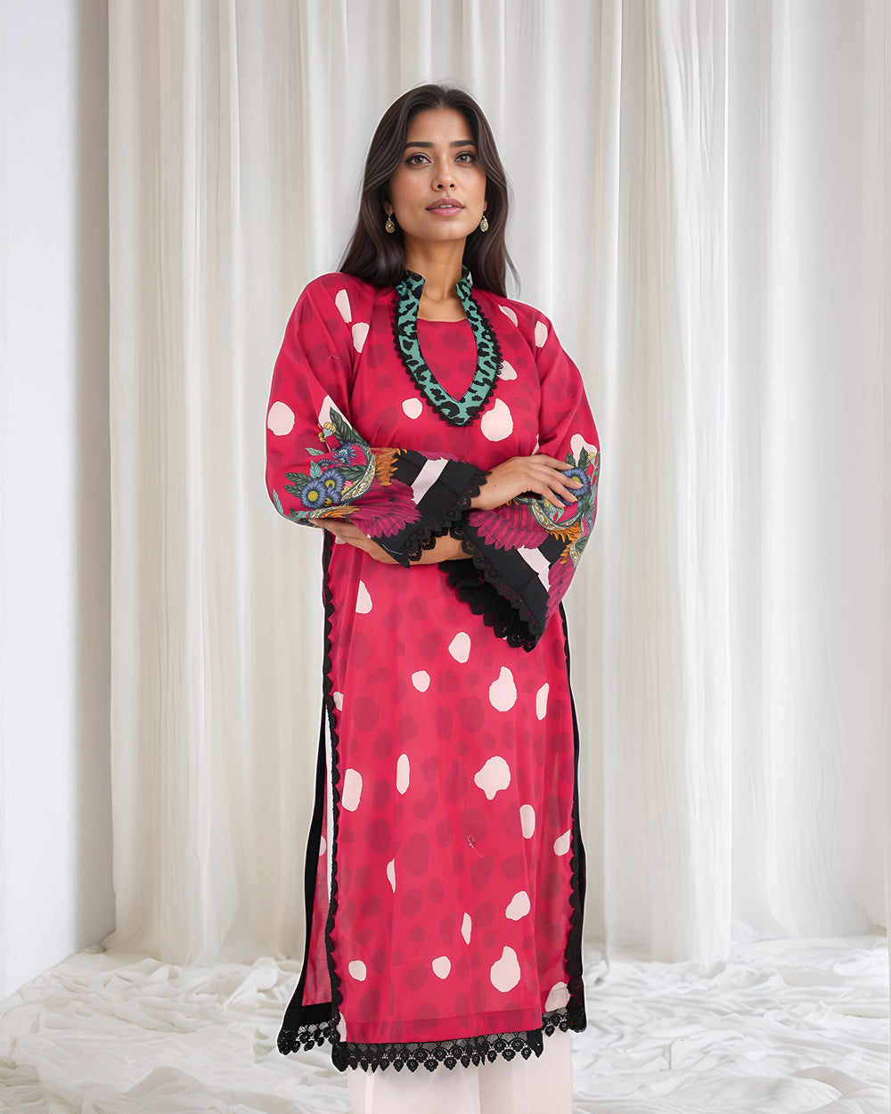Unstitched Lawn | UNFF128 - Sha Posh Textile