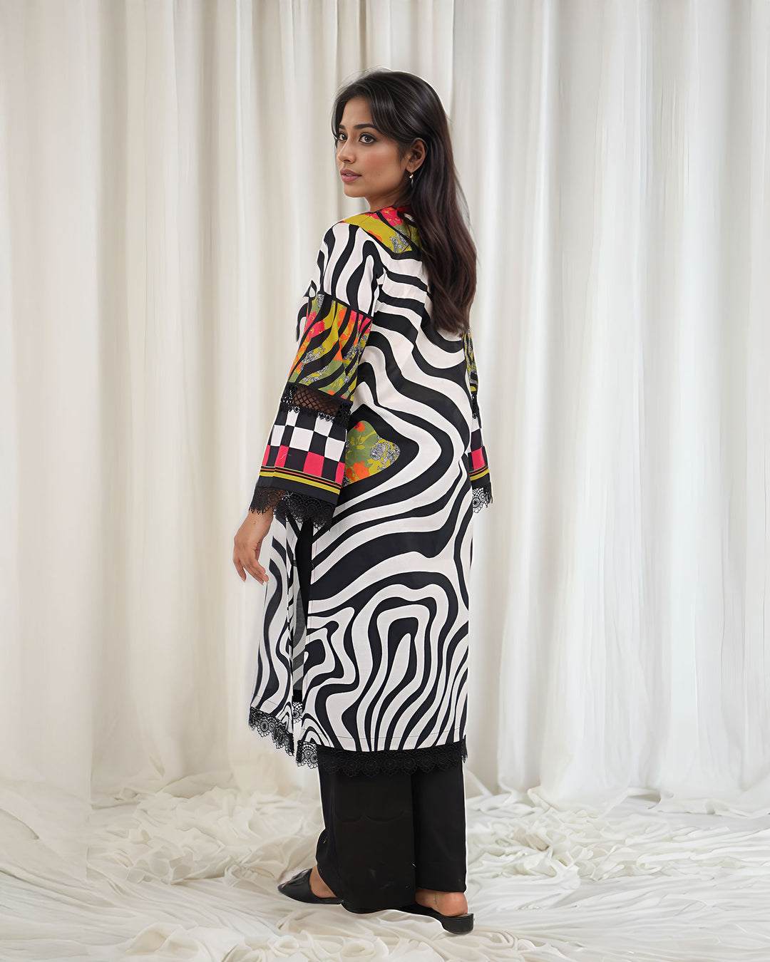 Unstitched Cambric Cotton | UNFF127 - Sha Posh Textile