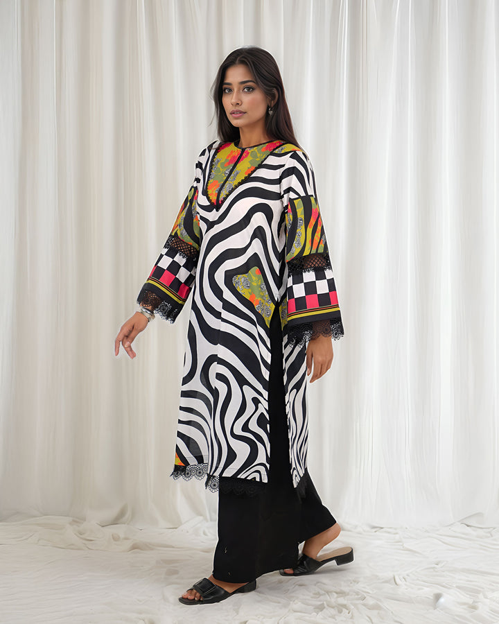 Unstitched Cambric Cotton | UNFF127 - Sha Posh Textile