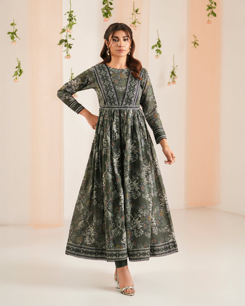Lawn Maxi | 17393 - Sha Posh Textile