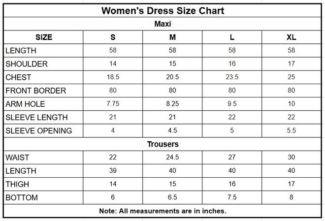 Dull Raw Silk Maxi | 16436 size chart