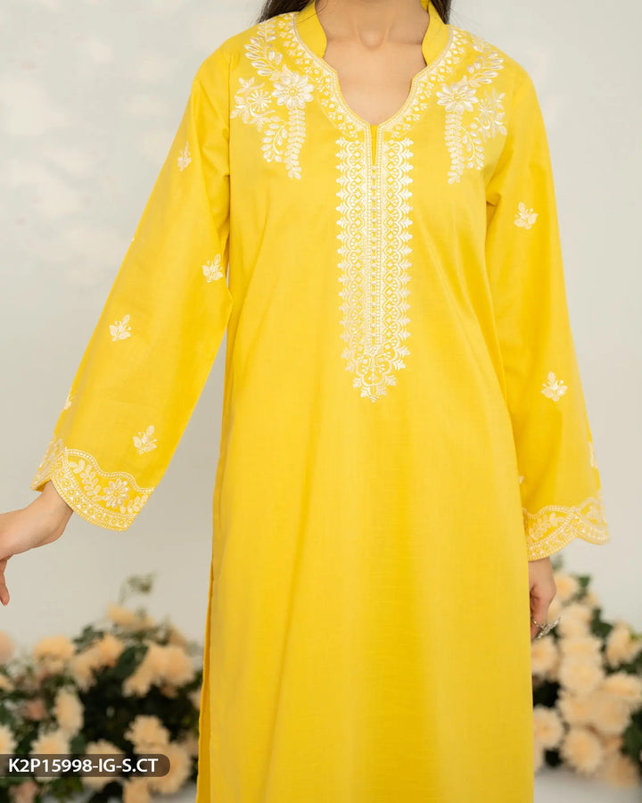 2 Piece Embroidered Suit | 15998-IG-S.CT Sha Posh Textile