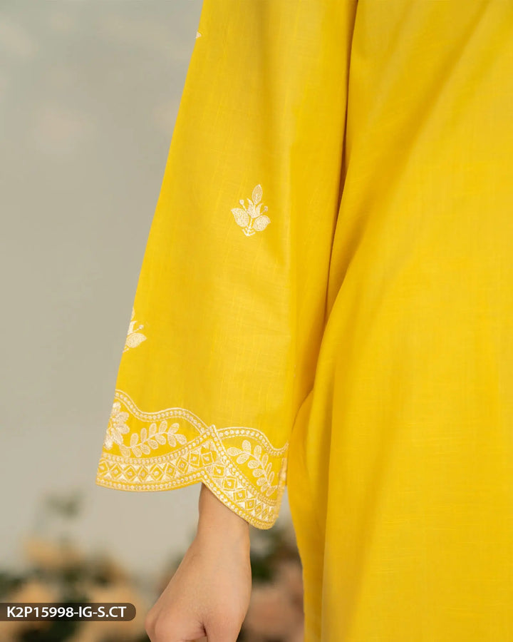 2 Piece Embroidered Suit | 15998-IG-S.CT Sha Posh Textile