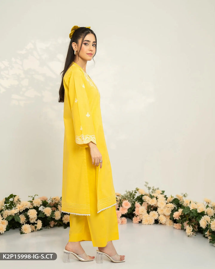 2 Piece Embroidered Suit | 15998-IG-S.CT Sha Posh Textile