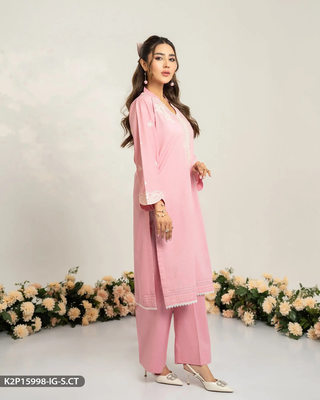 2 Piece Embroidered Suit | 15998-IG-S.CT Sha Posh Textile
