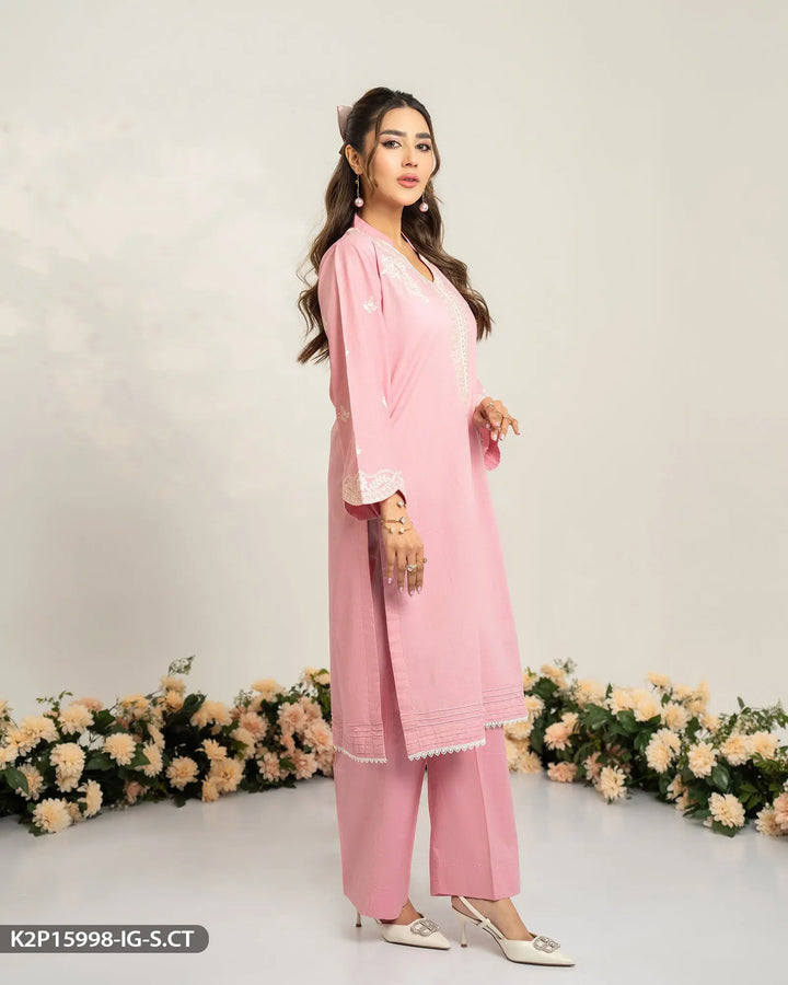 2 Piece Embroidered Suit | 15998-IG-S.CT Sha Posh Textile