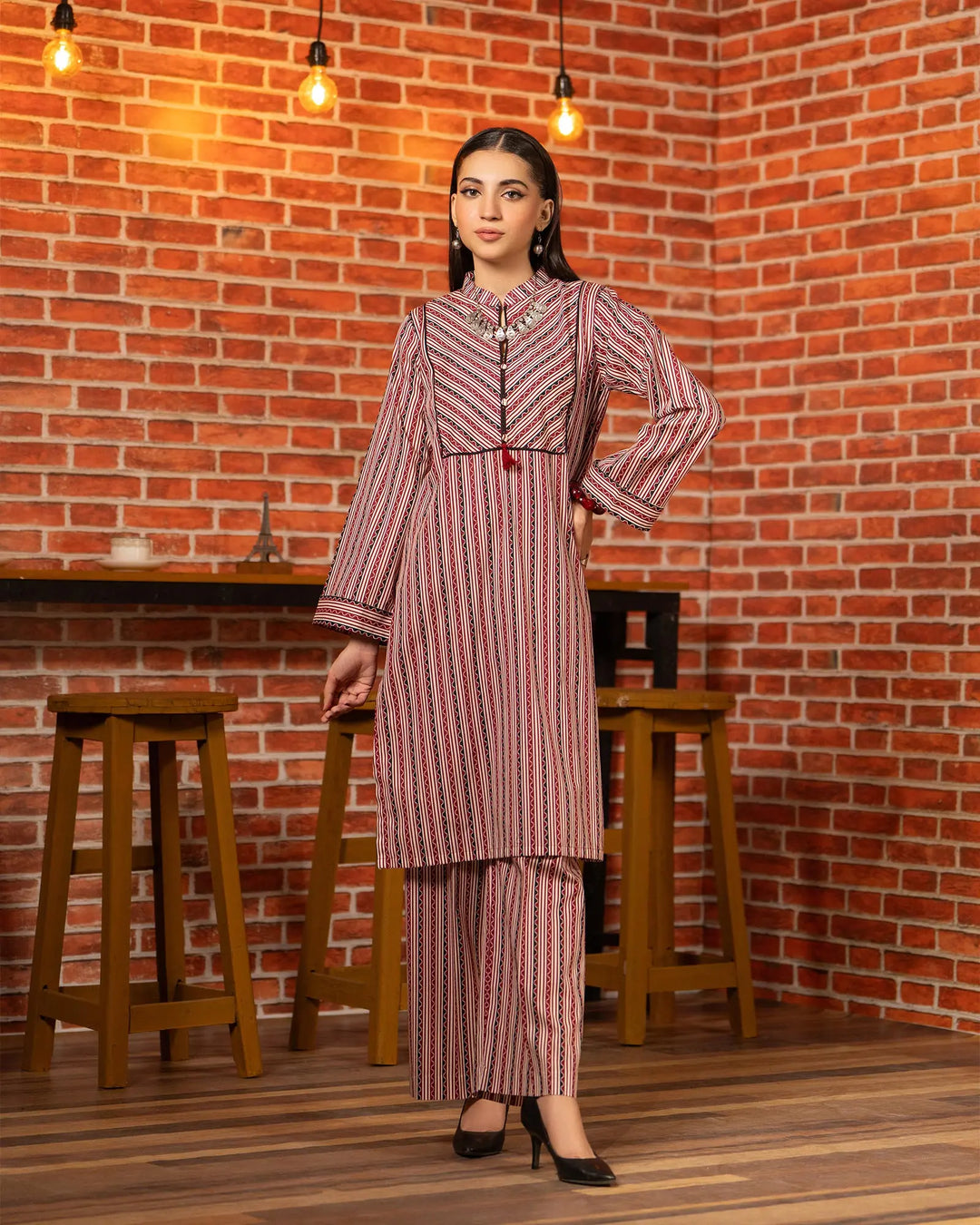 2 Piece Khaddar Suit Stitched | 16284-IG-KD - Sha Posh Textile