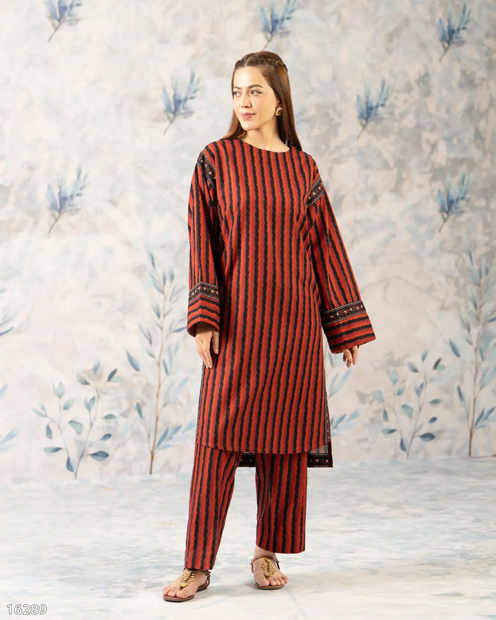 2 Piece Khaddar Suit Stitched | 16289-IG-KD Sha Posh Textile