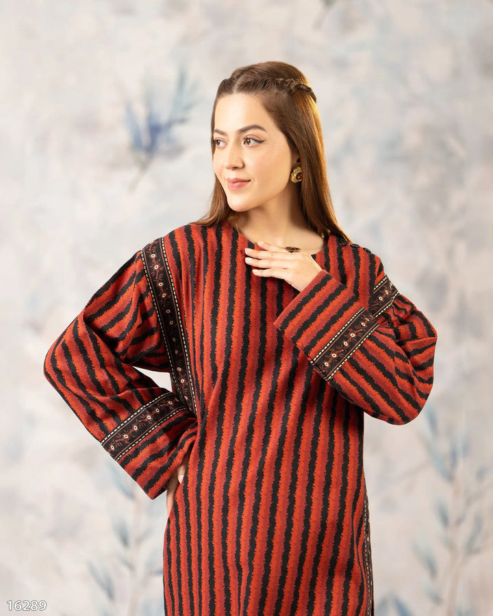 2 Piece Khaddar Suit Stitched | 16289-IG-KD Sha Posh Textile