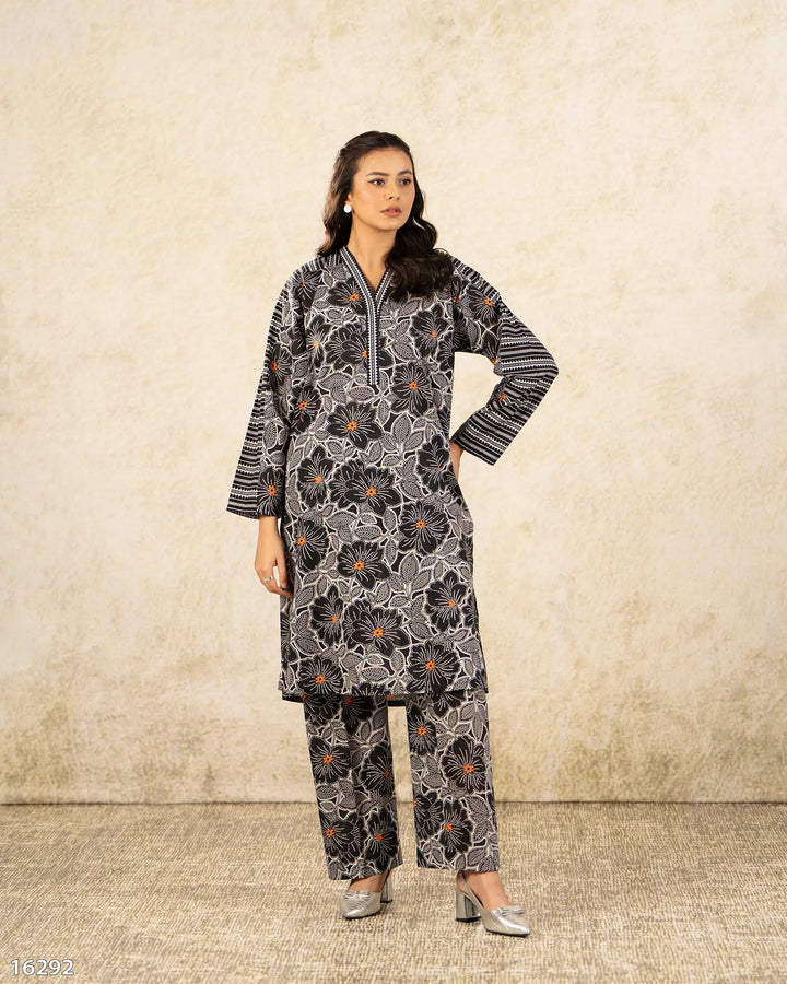 2 Piece Khaddar Suit Stitched | 16292-IG-KD - Sha Posh Textile