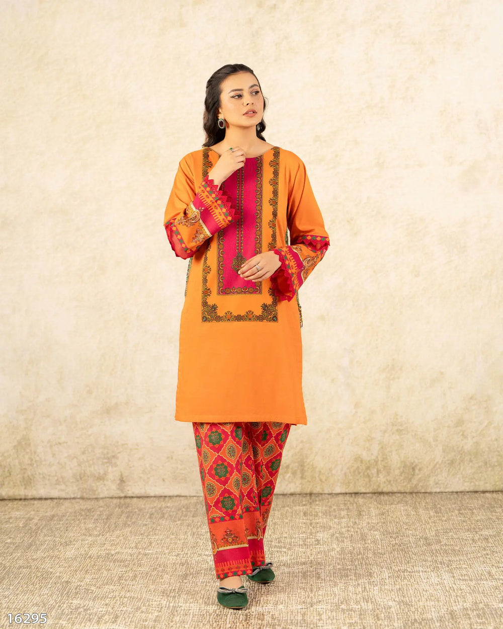 2 Piece Khaddar Suit Stitched | 16295-IG-KD Sha Posh Textile