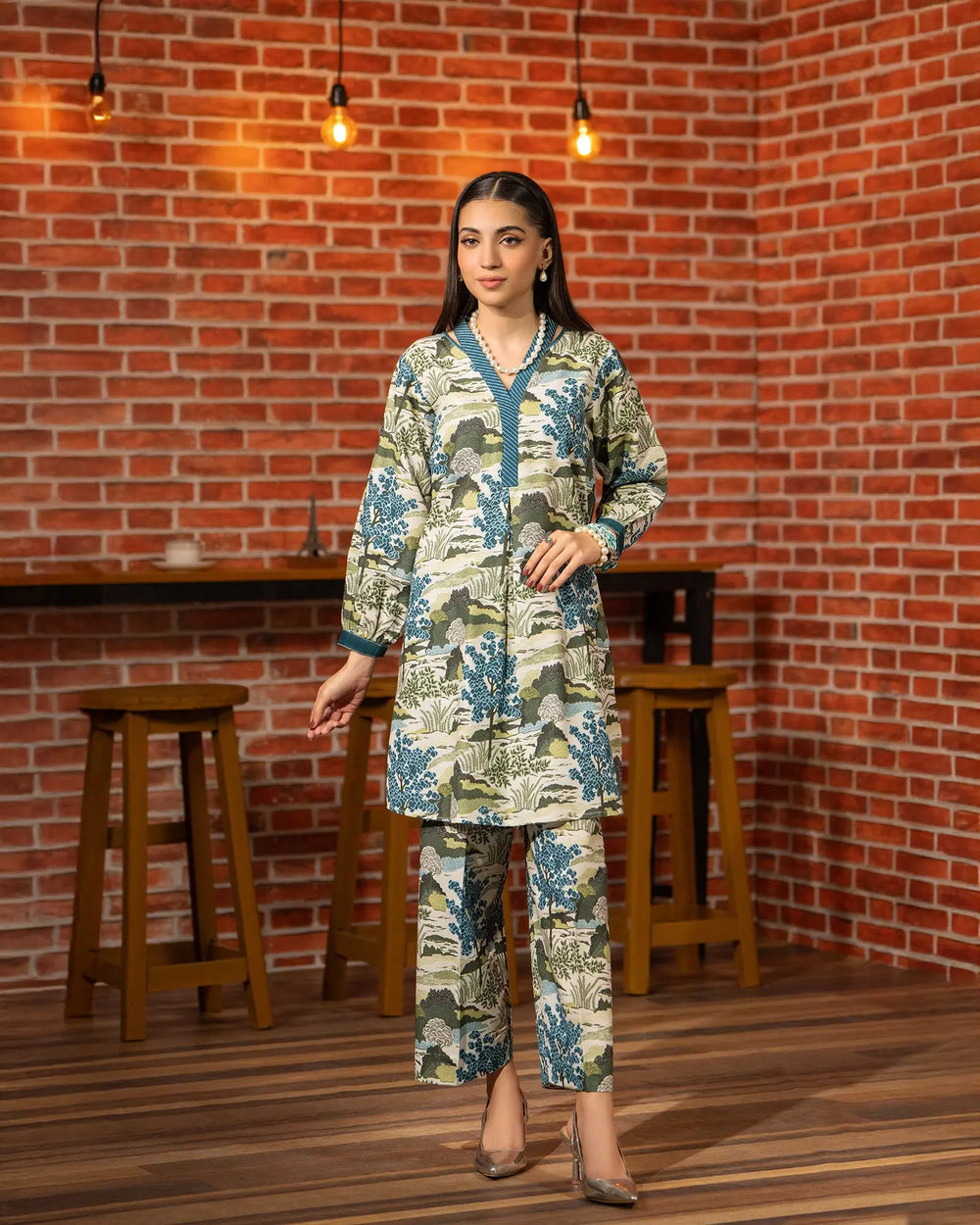 2 Piece Khaddar Suit Stitched | 16308-IG-KD - Sha Posh Textile