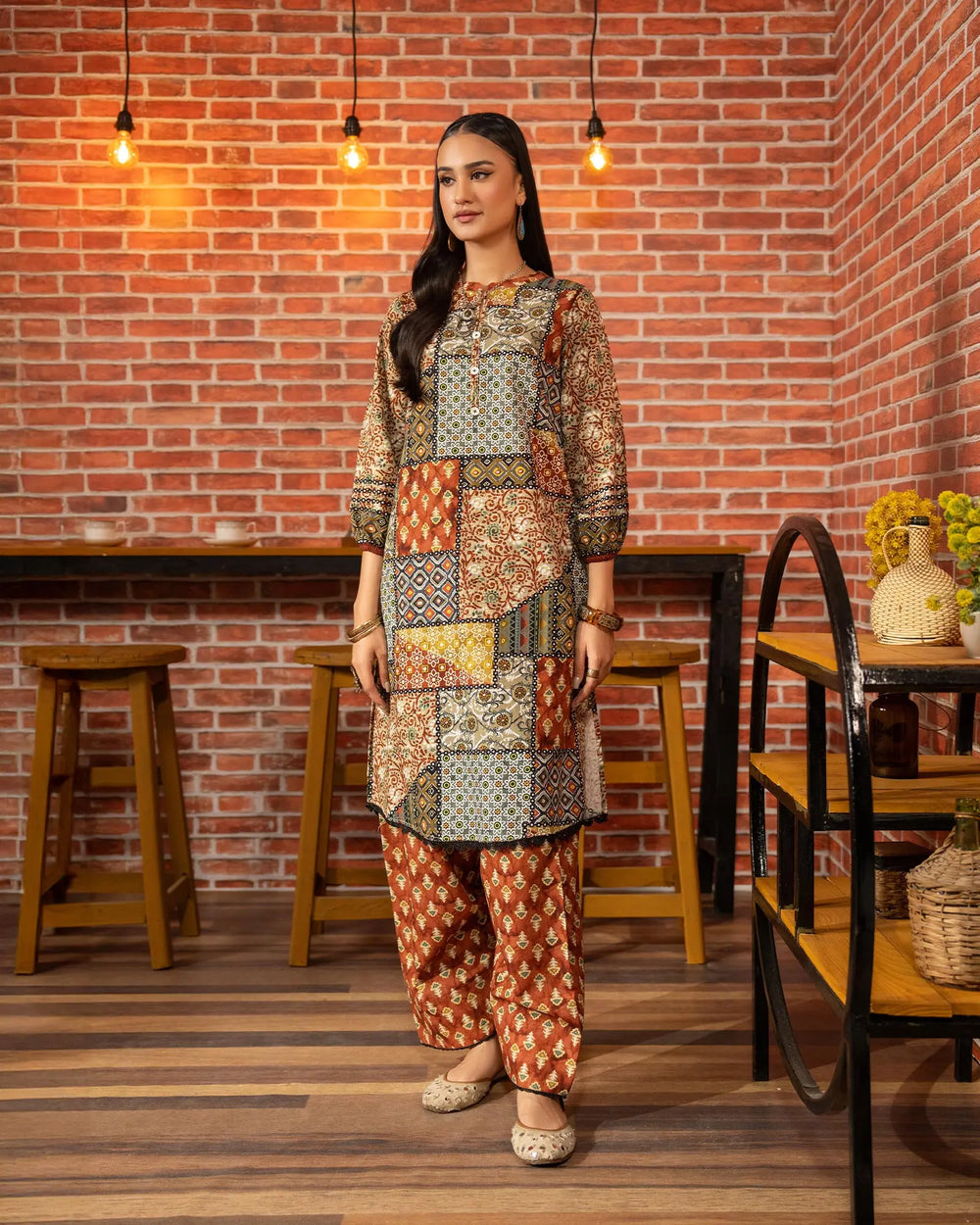 2 Piece Khaddar Suit Stitched | 16310-IG-KD - Sha Posh Textile