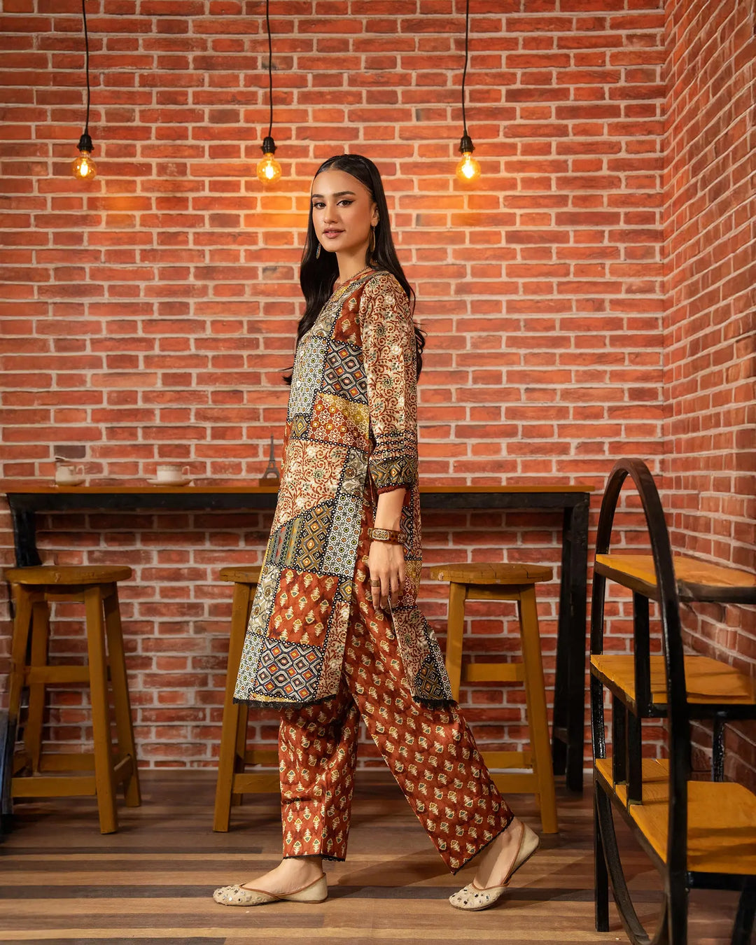 2 Piece Khaddar Suit Stitched | 16310-IG-KD - Sha Posh Textile